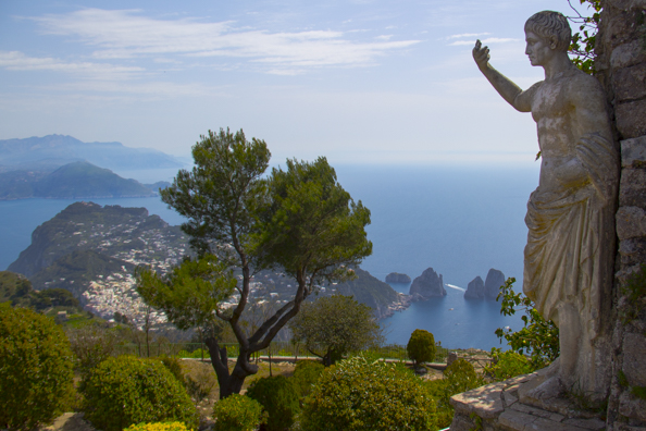 View from the top of Monte Solaro on Capri