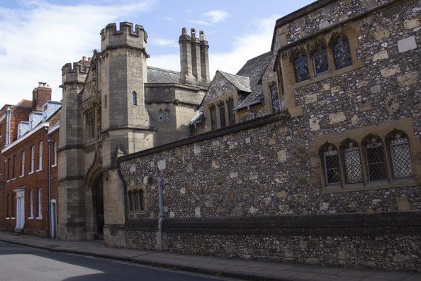 One of the colleges of Winchester College in Winchester