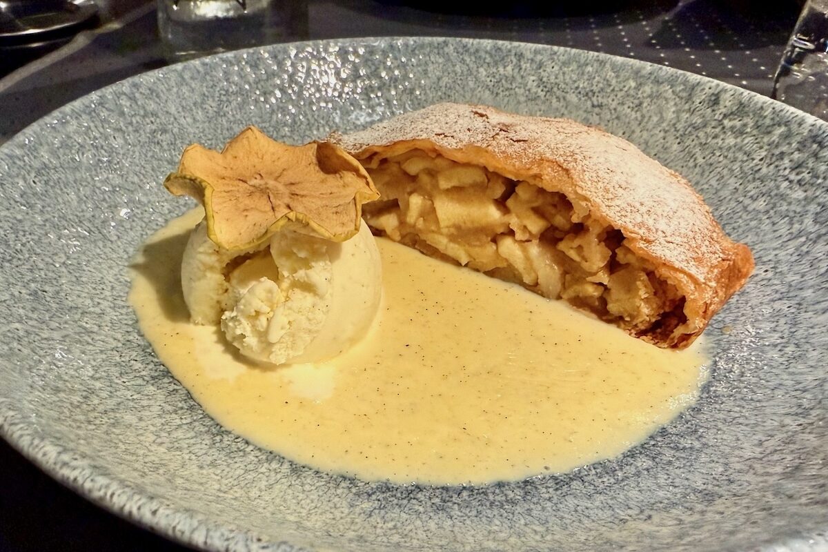Apple Strudel at Restaurant Tradition by 1411 in Leukerbad