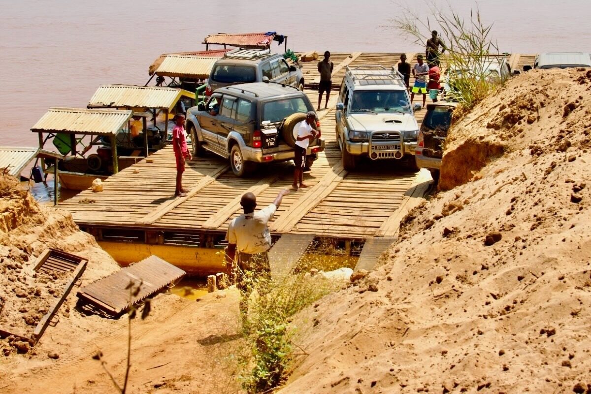 Crossing the Manambolo River in Madagascar