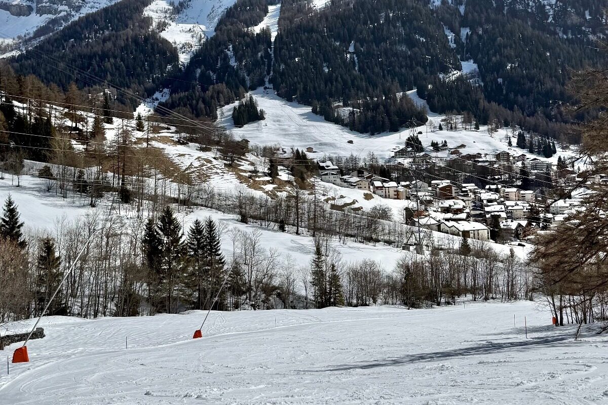 Erli Snowpark above Leukerbad