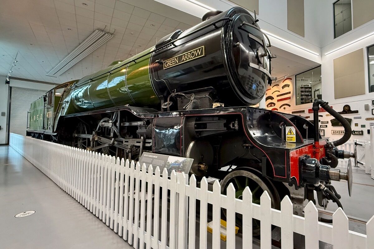 Locomotive on Display at the Railway Heritage Centre in Doncaster