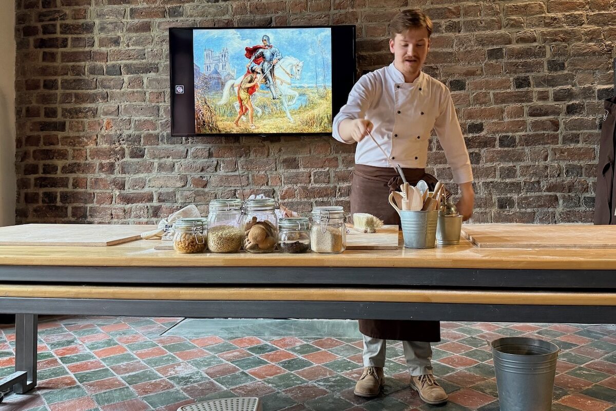 Making the St Martin's Croissant in  Poznań, Poland