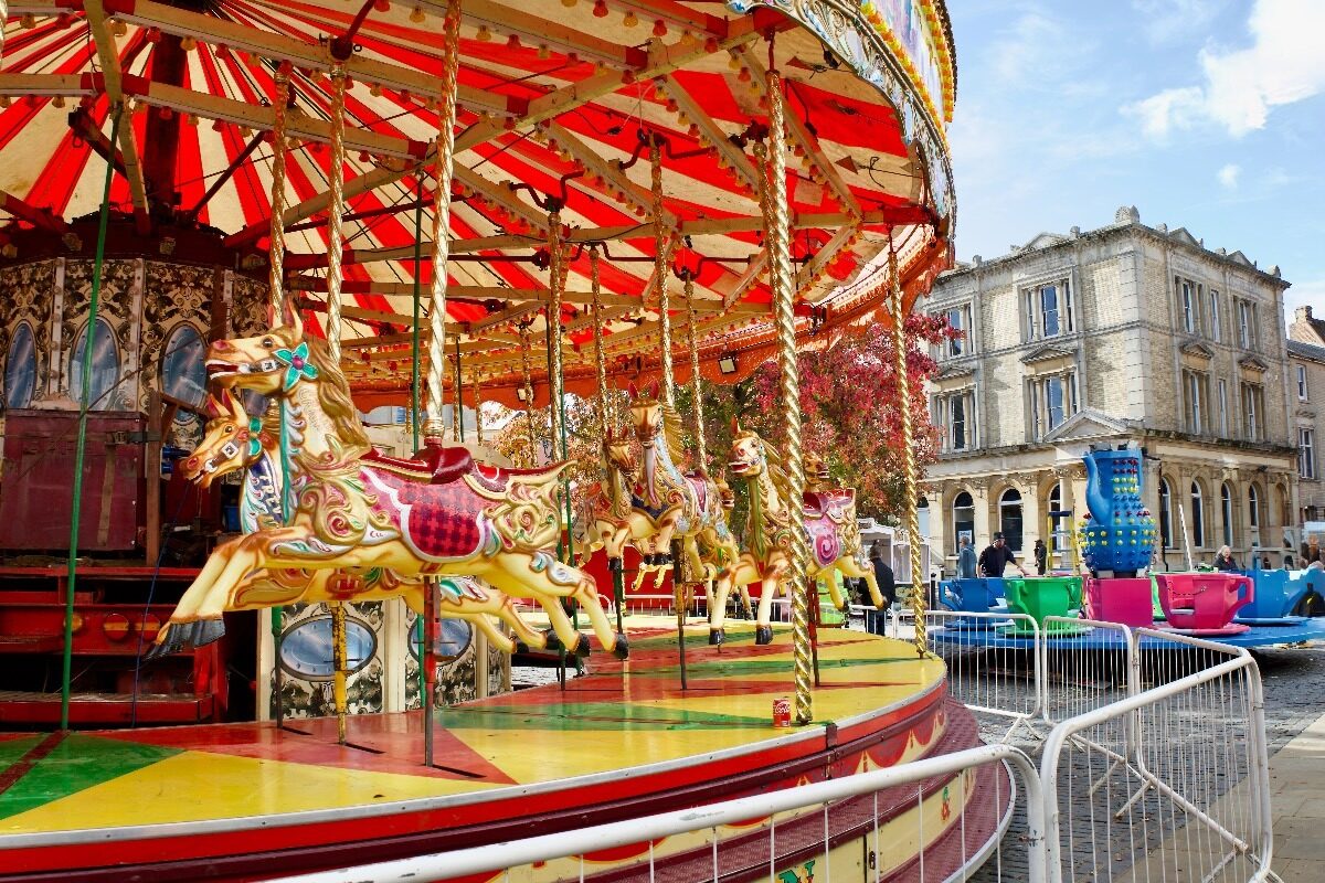 Michaelmas Fair in the Market Place in Abingdon