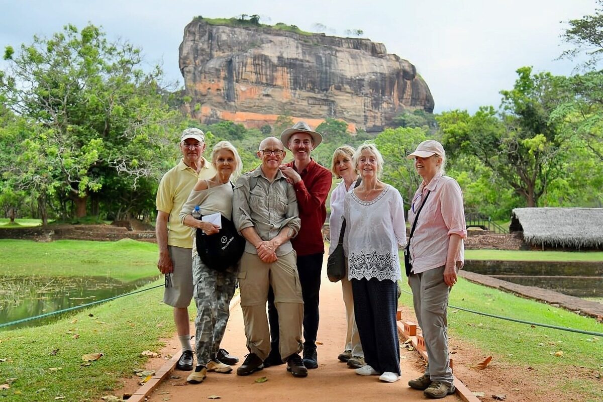 My Companions at Sigiriya Rock in Sri Lanka
