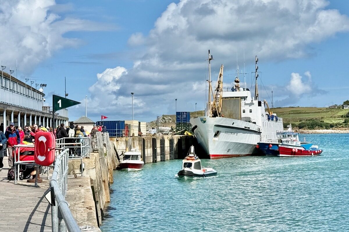 Scillonian III Docked in St Mary's Harbour, Isles of Scilly
