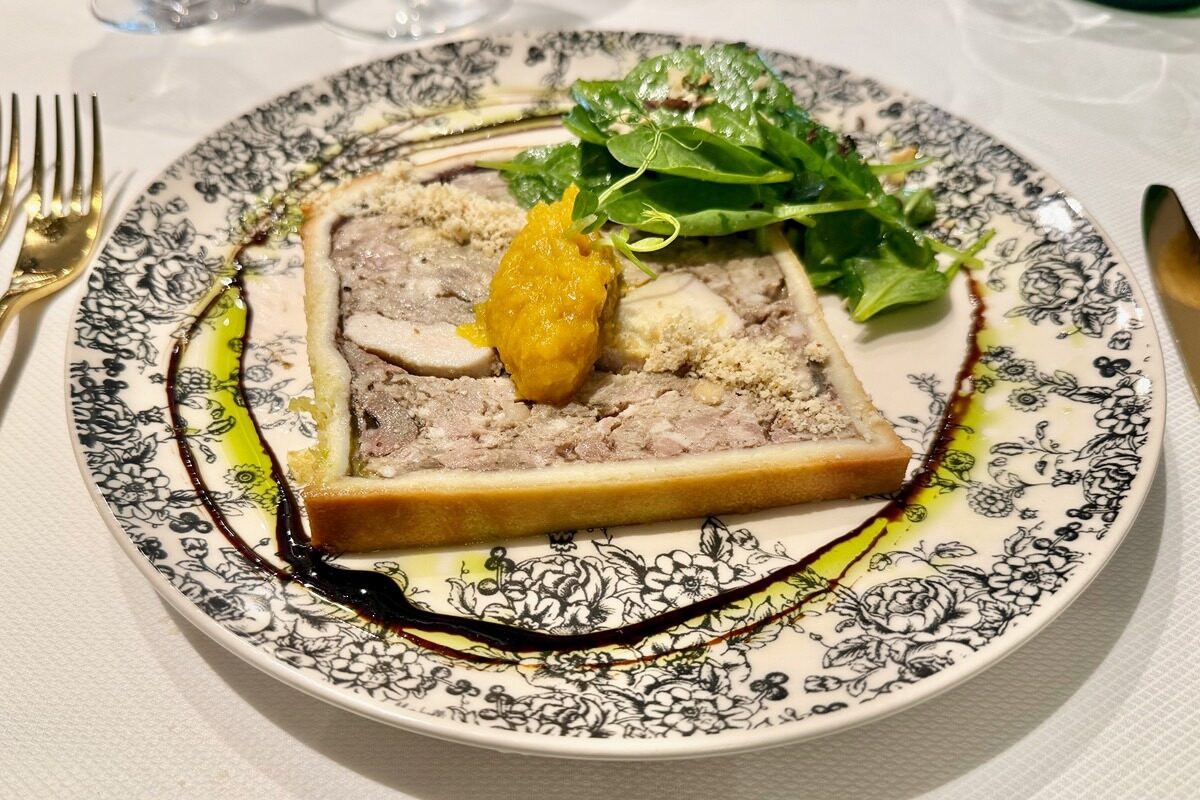 Starter in the Restaurant at at the Hotel La Matelot in Boulogne sur Mer, France
