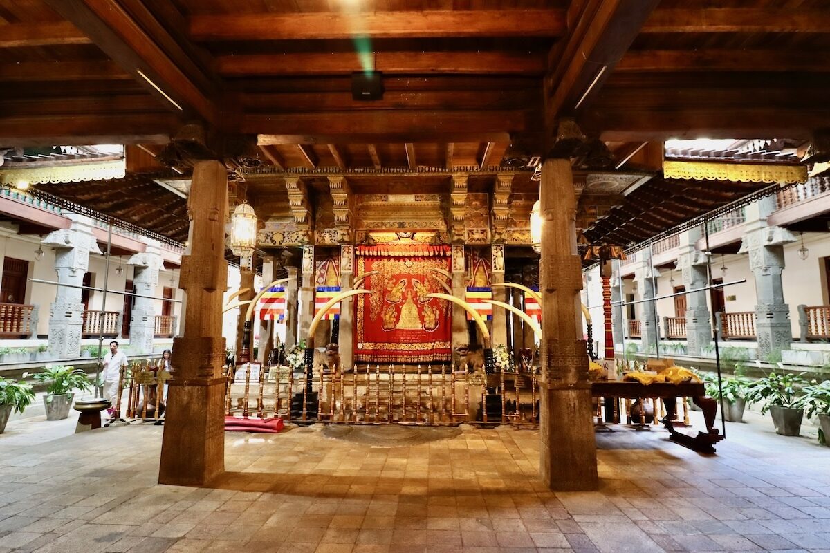 Temple of the Sacred Tooth in Kandy Sri Lanka