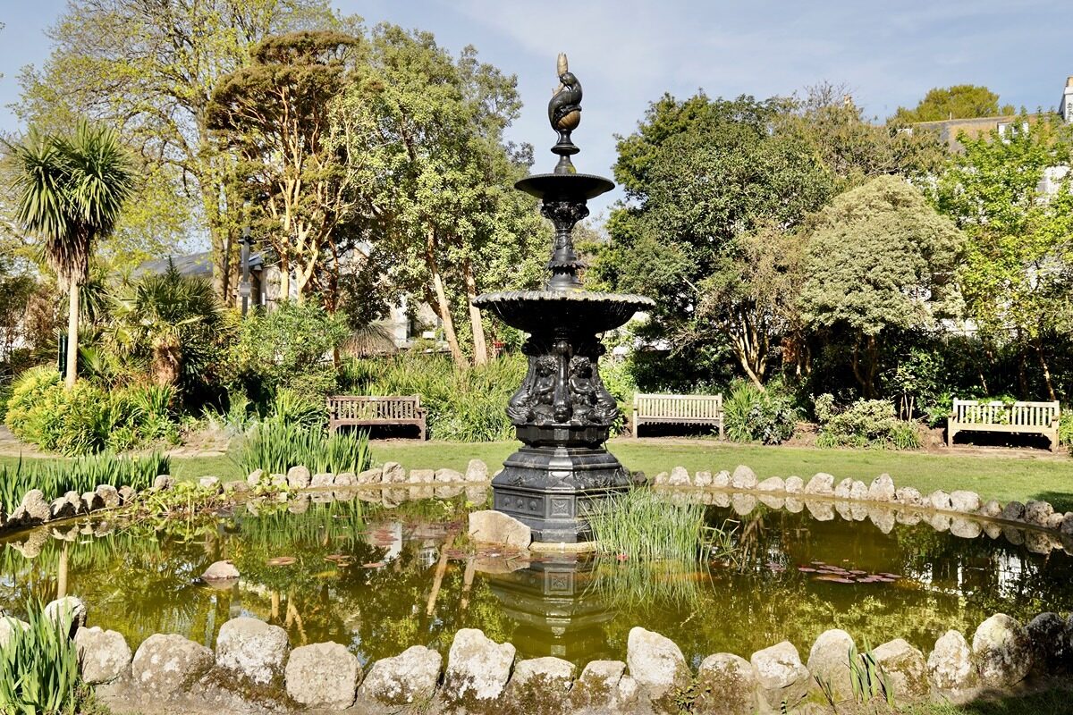 The Fountain in Morrab Gardens in Penzance