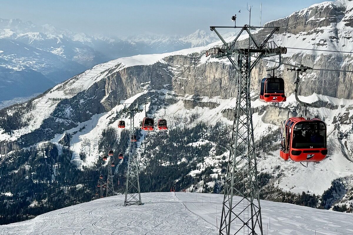 The Torrent Ski Area above Leukerbad