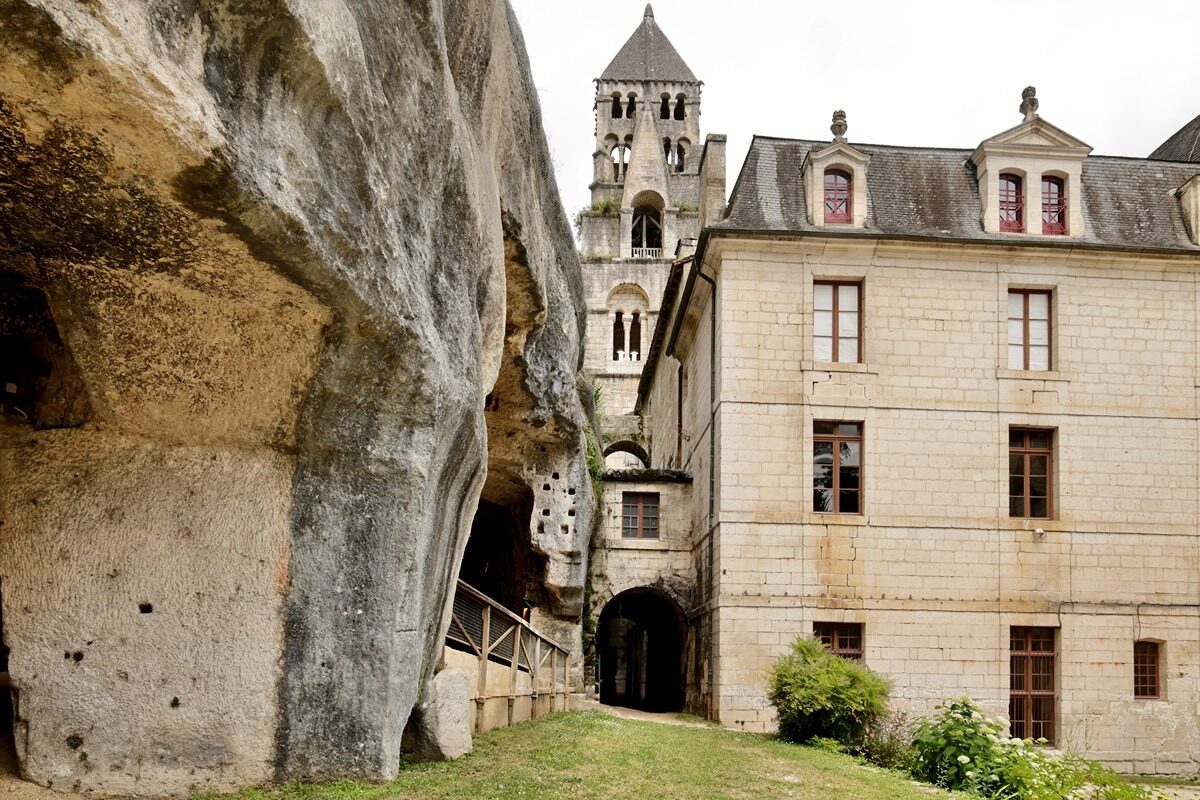 Troglodyte Caves and the Abbey in Brantôme-en-Périgord, the Dordogne.jpg