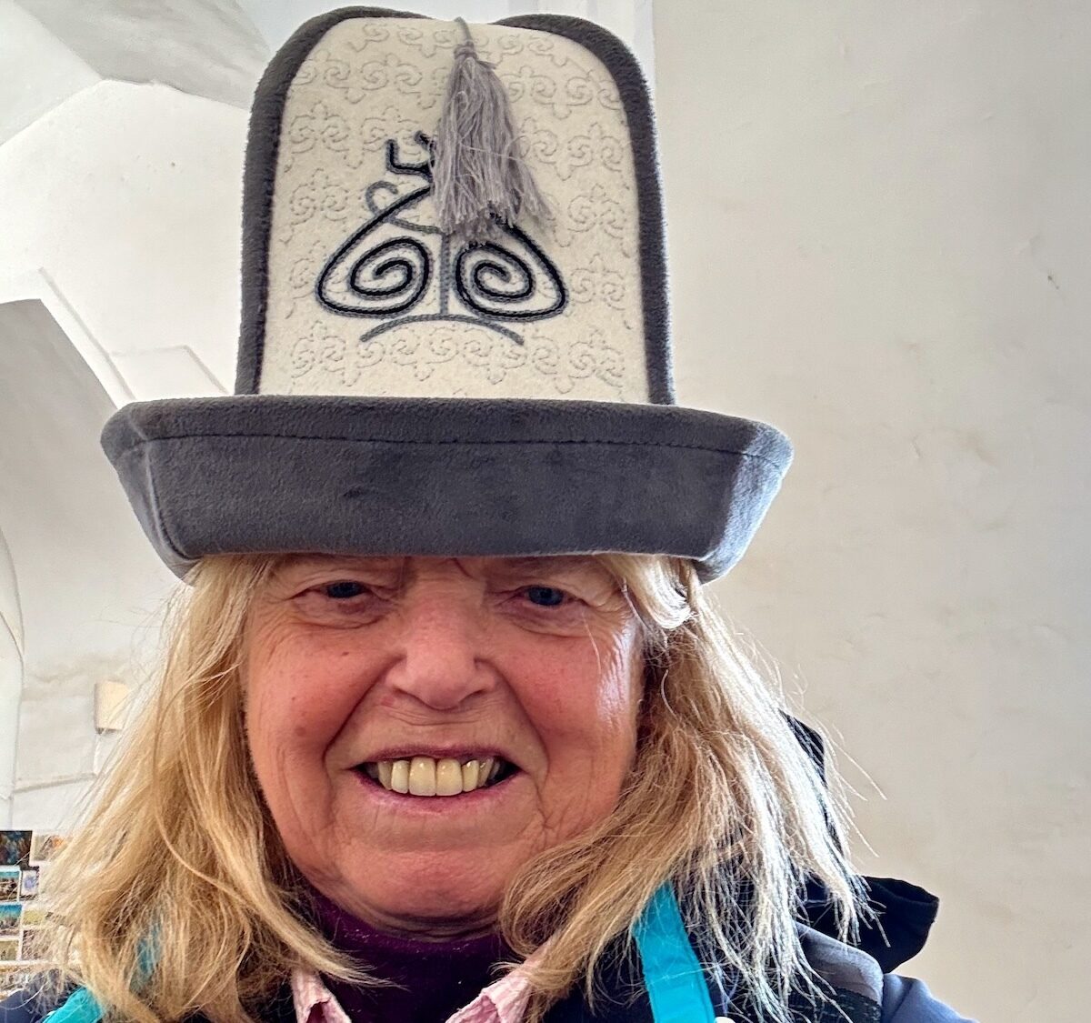 Unusual Headwear in Uzbekistan