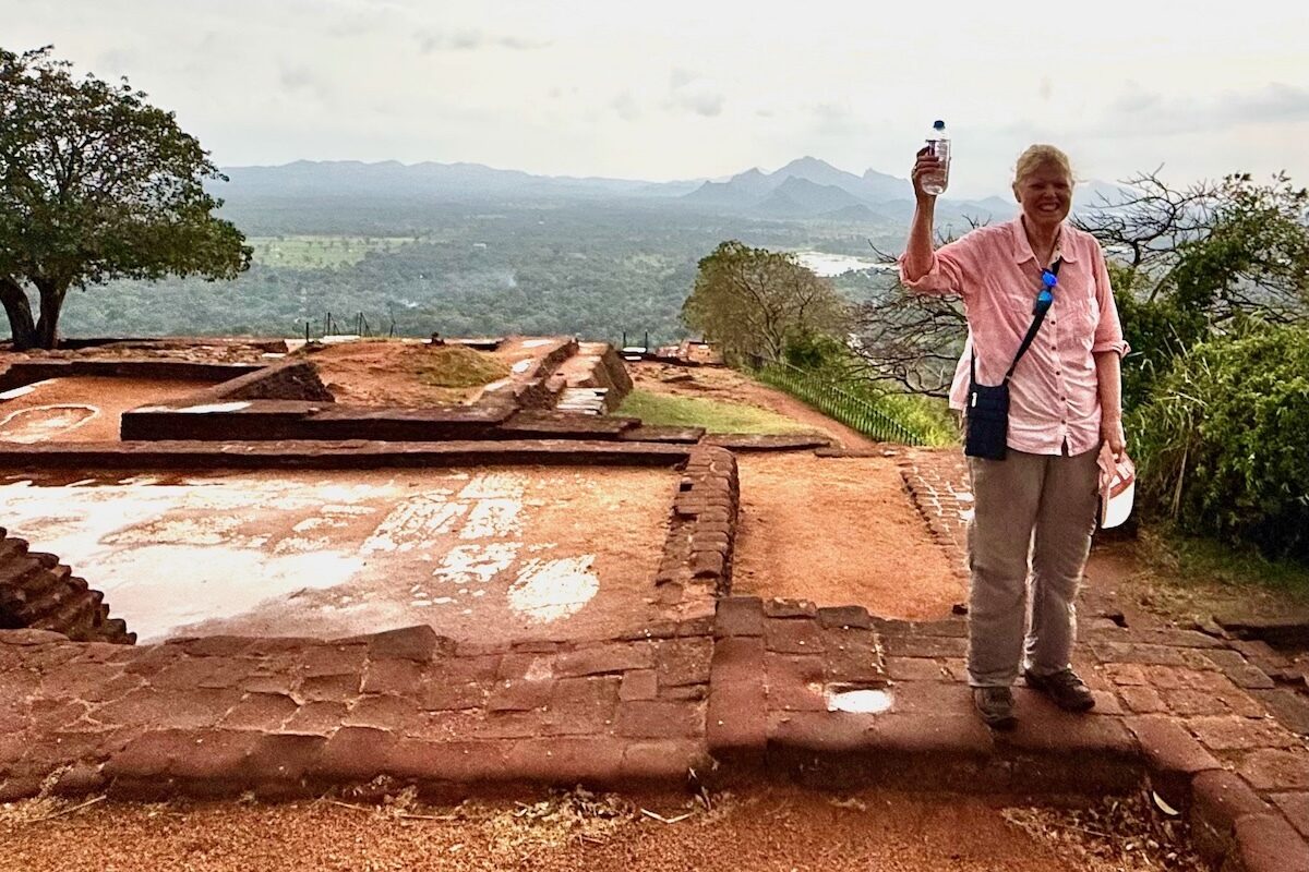 Valery on the Summit of Sigiriya Rock in Sri Lanka