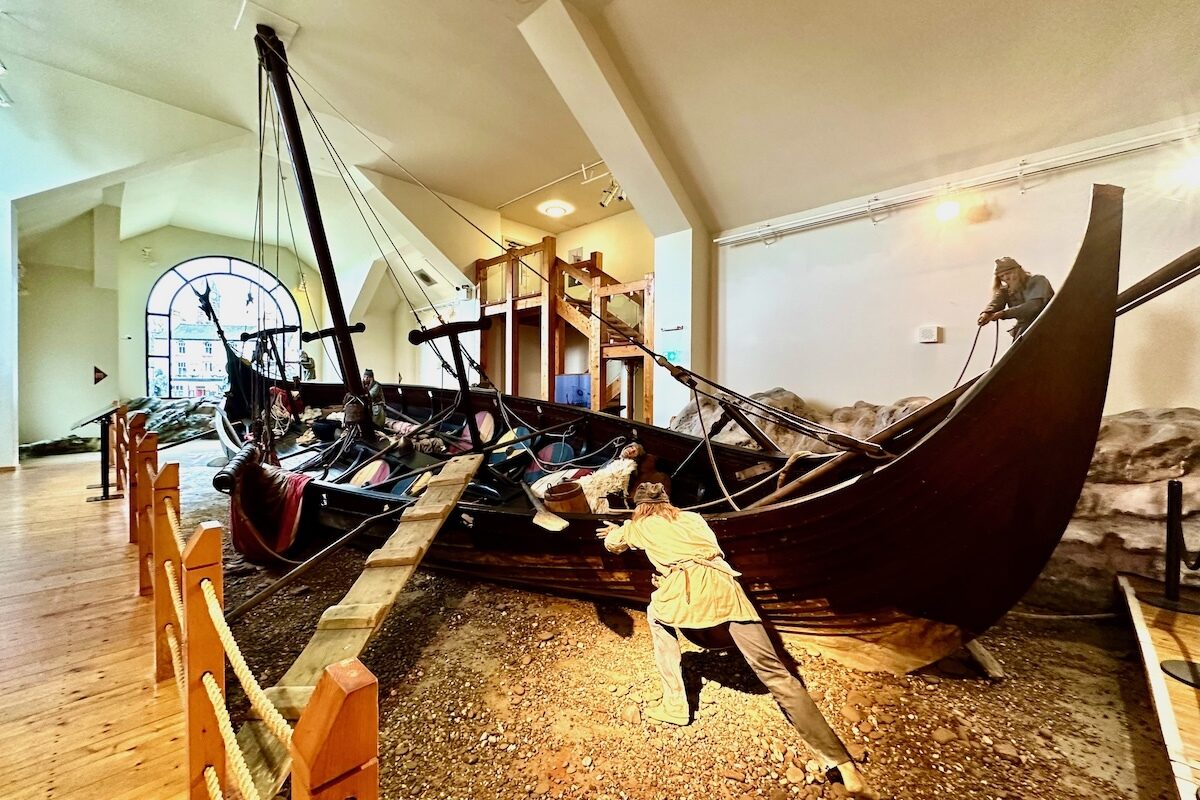 Viking Ship Odin’s Raven in the House of Manannan, Peel on the Isle of Man