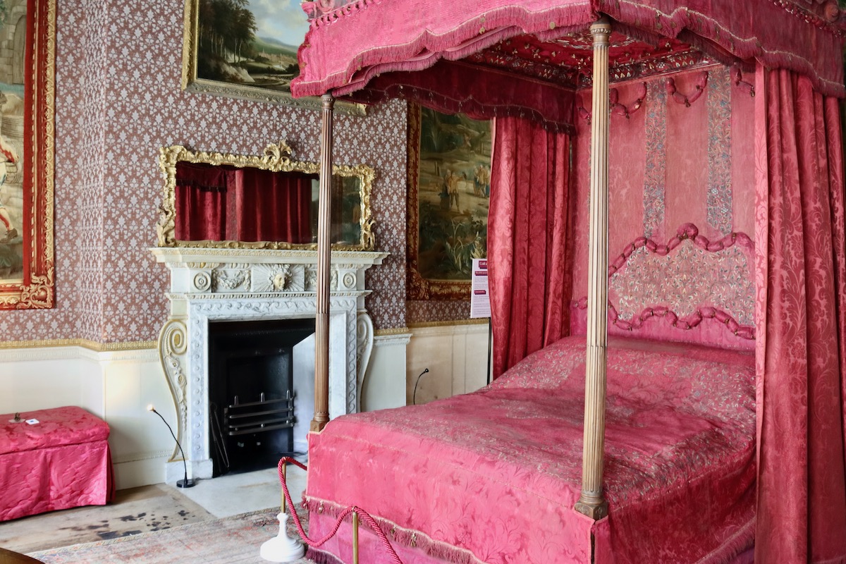 A Bedroom in Uppark House near Chichester in West Sussex