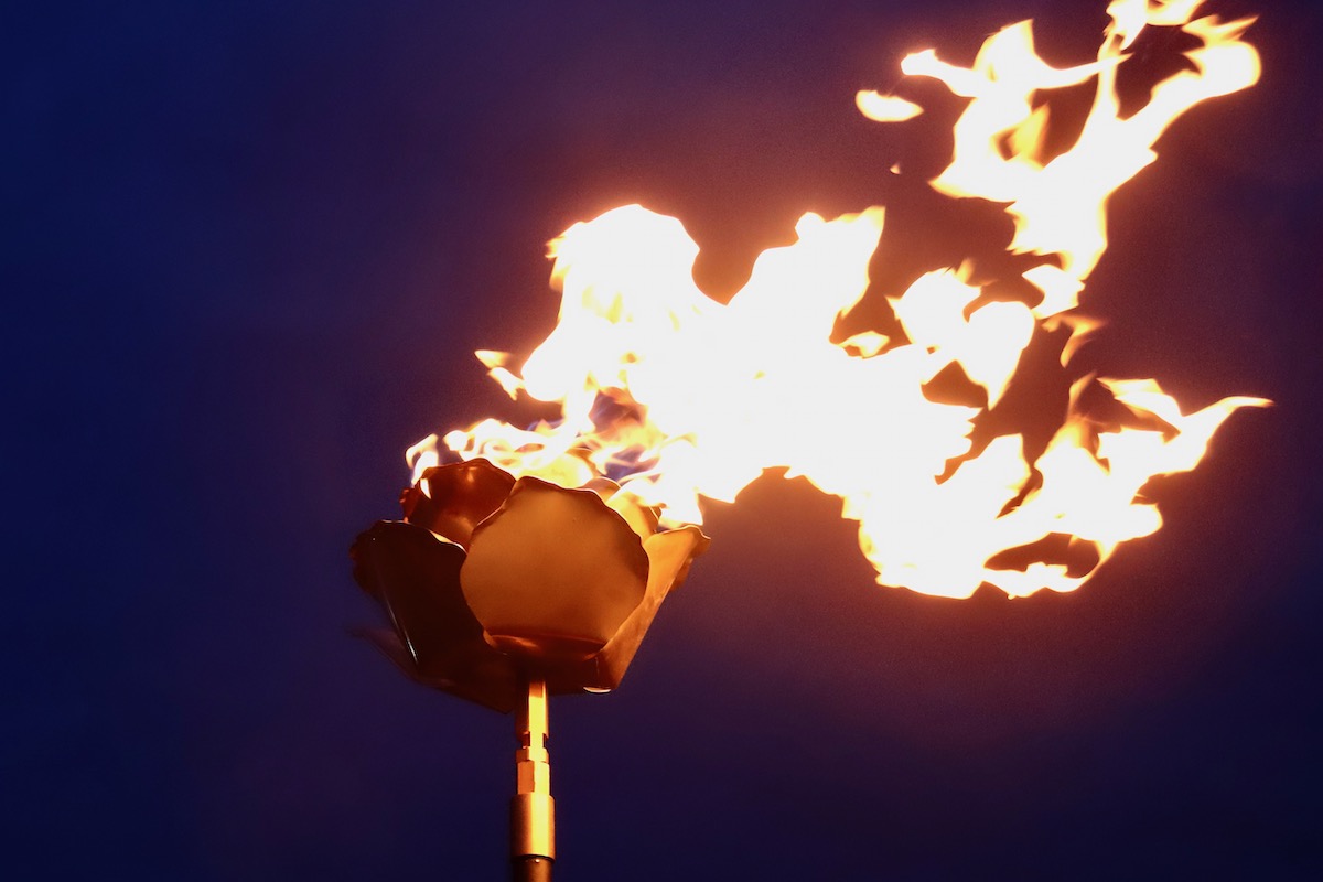 A Flaming Platinum Jubilee Beacon