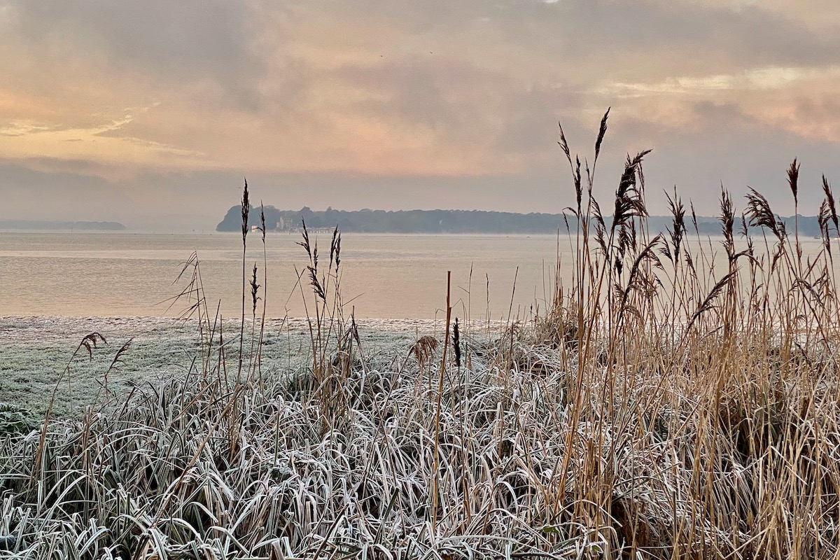 A Frosty Morning by Poole Harbour in Dorset