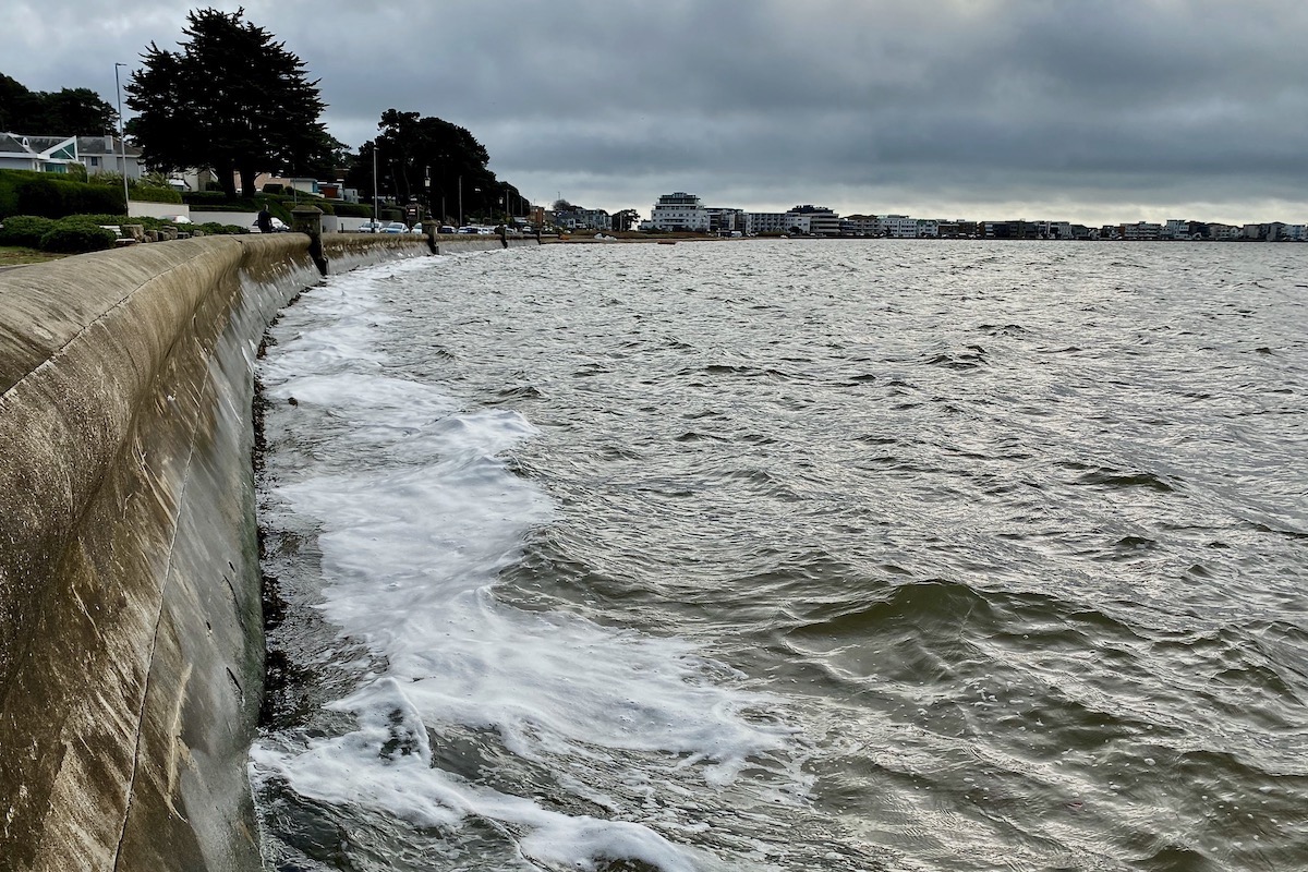 A Frothy Sea in Poole Harbour, Dorset