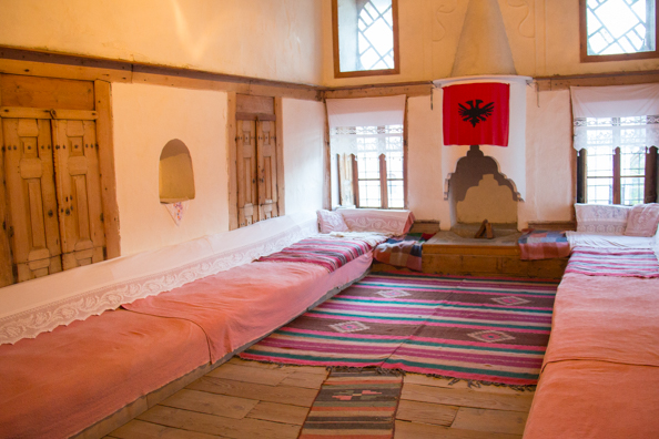 A room in the Skenduli House in Gjirokaster in Albania