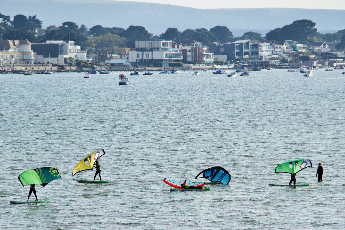 A Wing Foiling Lesson in Poole Harbour