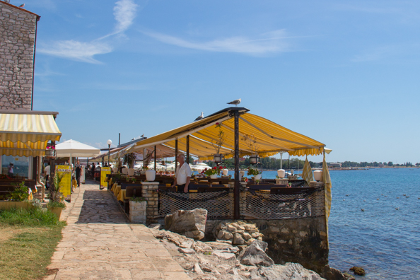 Amfora Restaurant in the old town of Umag on the Istrian Coast in Croatia