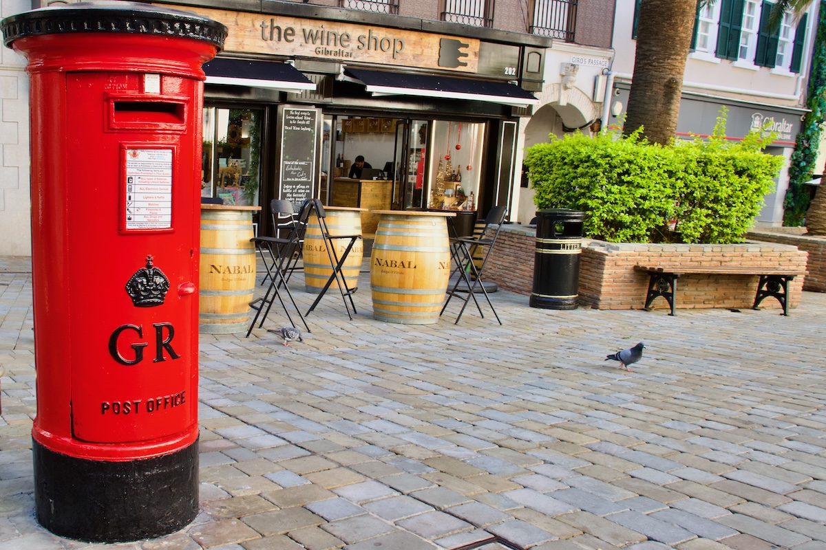 An Historic Post Box in Gibraltar