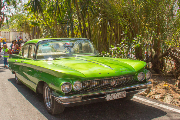 An old American car in  Havana, Cuba