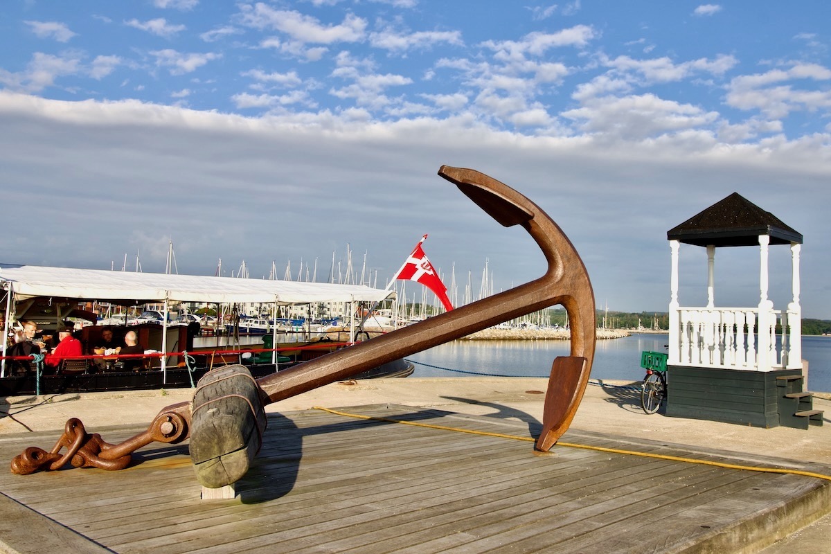 Anchor from the Frigate Jylland in Juelsminde, Kystlandet in Denmark