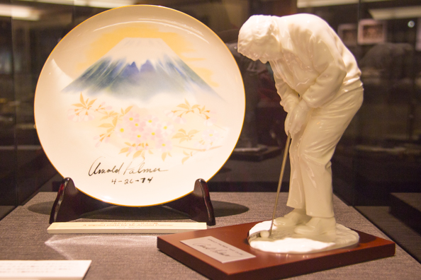 Arnold Palmer exhibit in Noritake Museum in Nagoya, Japan