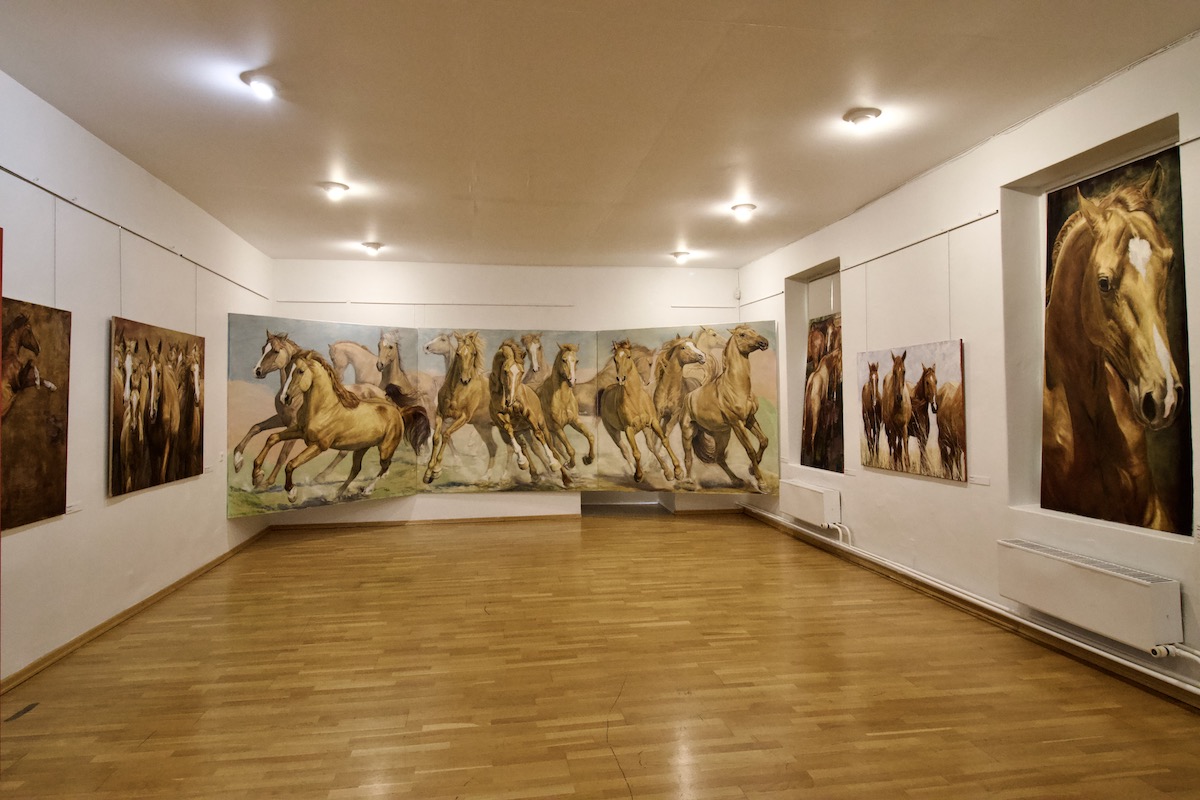 Art Gallery in the Gulbene History and Art Museum in Gulbene, Vidzeme in Latvia
