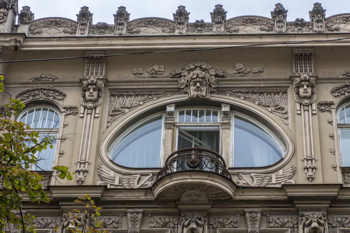 Art Nouveau Architecture in Riga in Latvia 8291064