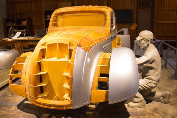 Automobile Pavilion in the Toyota Commemorative Museum of Industry and Technology in Nagoya, Japan