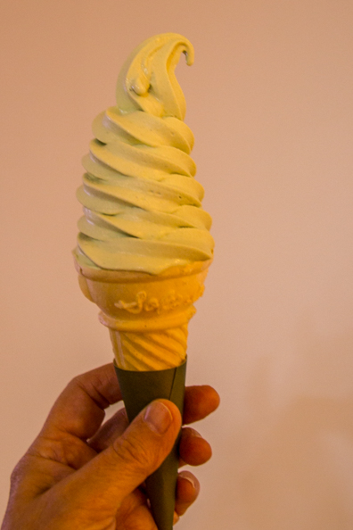 Bamboo leaf ice-cream, Damyang, South Korea