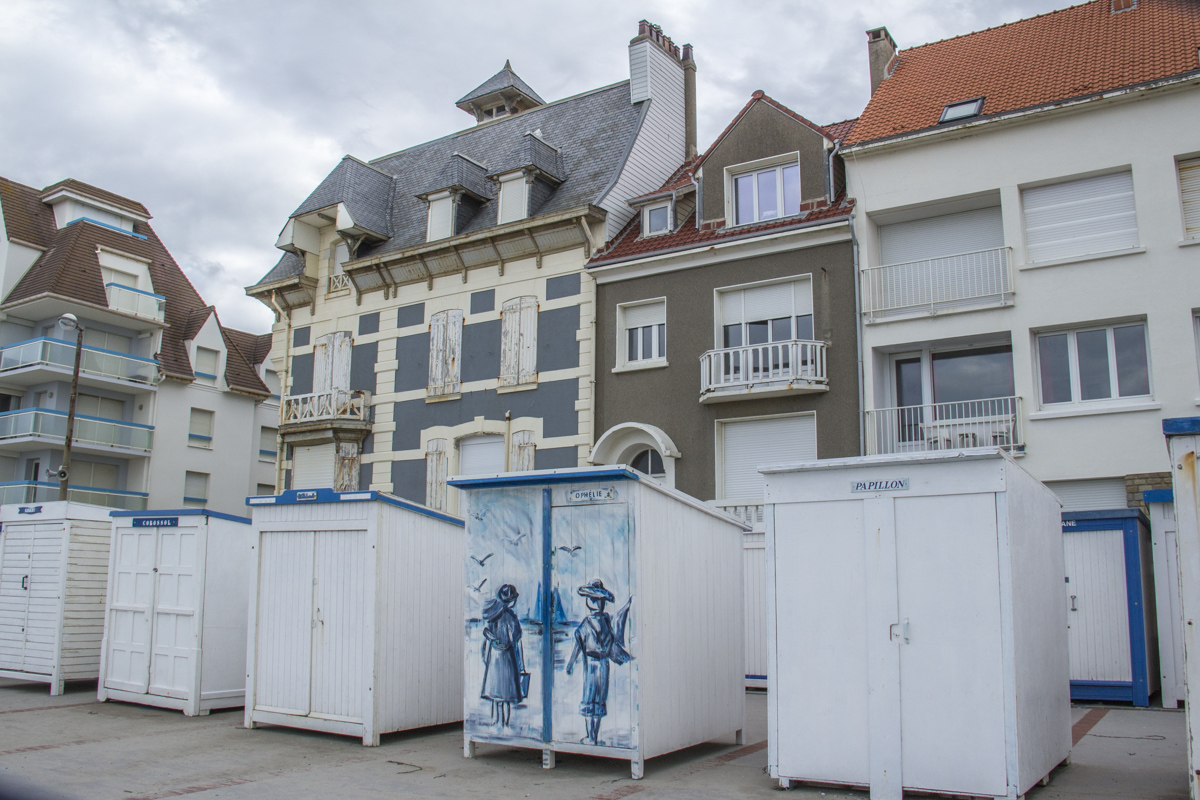 Beach Huts at Wimereux on the Opal Coast in France 0073