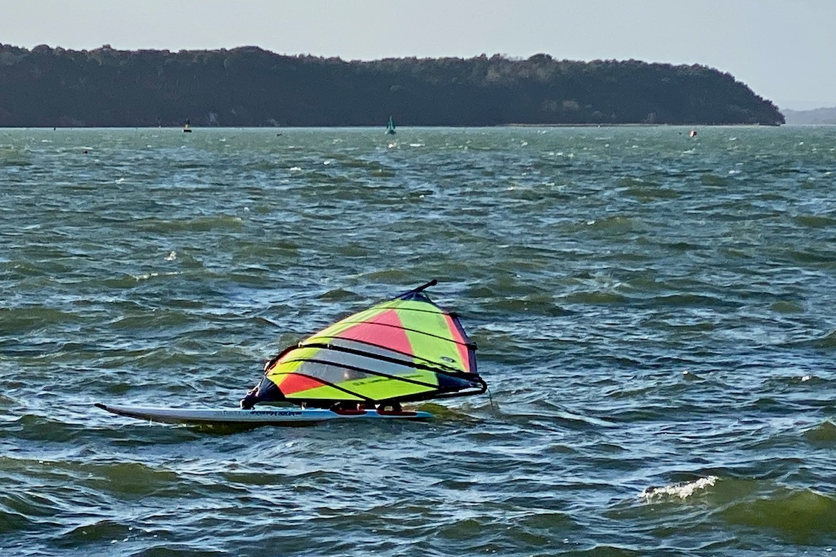 Beaten by the Wind in Poole Harbour