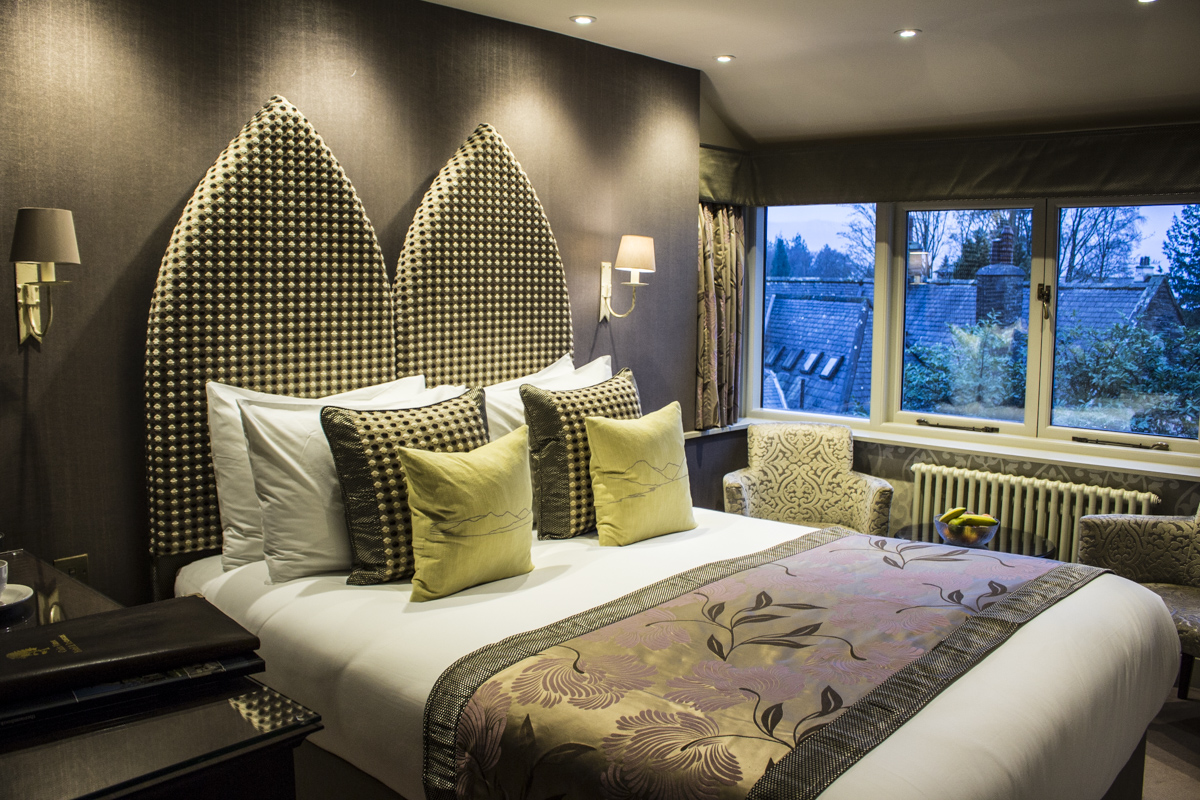 Bedroom at the Cedar Manor Hotel in Windermere, Cumbria, UK  0006