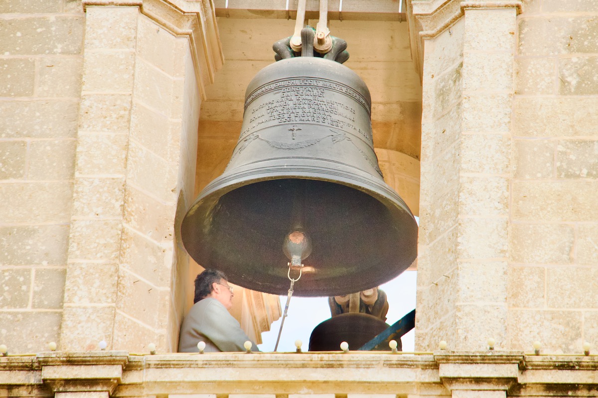 Bell Ringing at the Church of St Joseph, Quala in Gozo, Malta