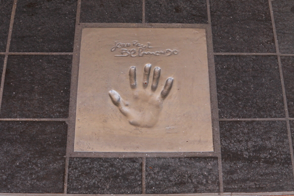 the pavement of fame in Cannes