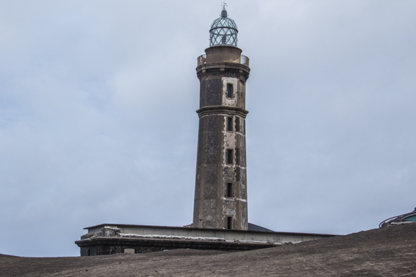 Capelinhos Lighthouse on Faial Island in the Azores