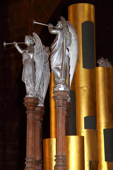 Organ pipes in Chester Cathedral