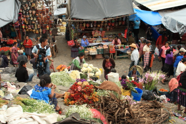 Chichicastenango market in Guatemala