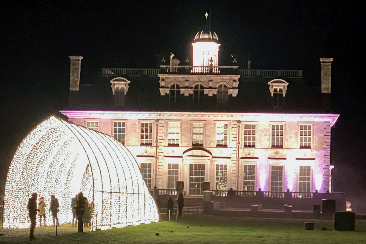 Christmas Cathedral and Kingston Lacey House on the Illuminated Trail