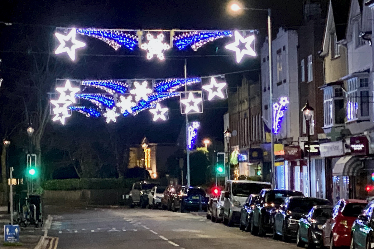 Christmas Lights in Canford Cliffs, Dorset