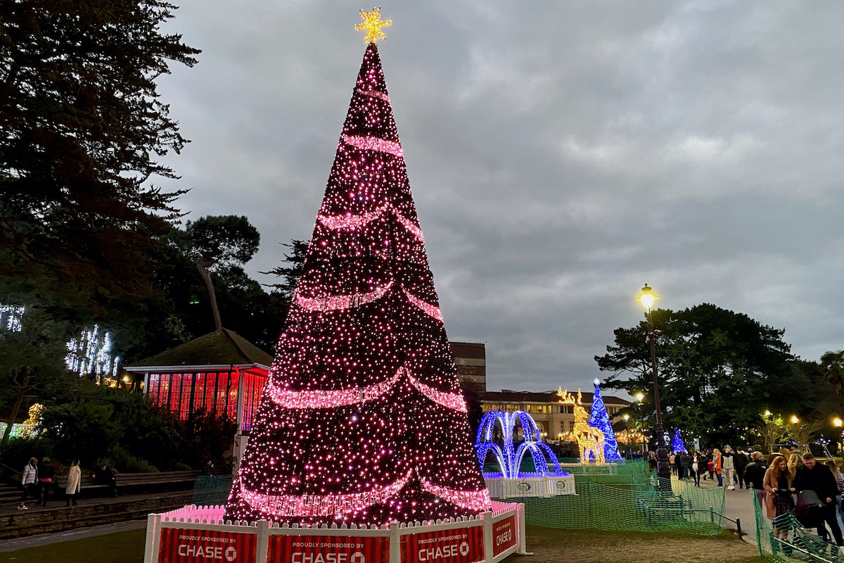 Christmas Tree Walk in Bournemouth, Dorset