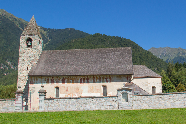 Church of San Vigilio in Pinzolo, Trentino in Italy