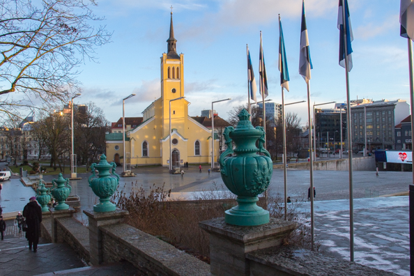 Church of St John in Freedom Square in Tallinn, Estonia