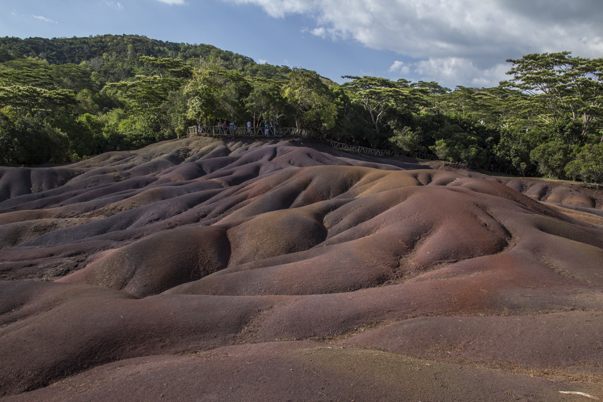 Coloured Sand Dunes at Chamarel on Mauritius  4688