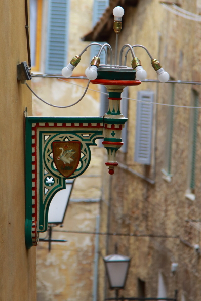 Contrade street lamp in Siena IMG_8981