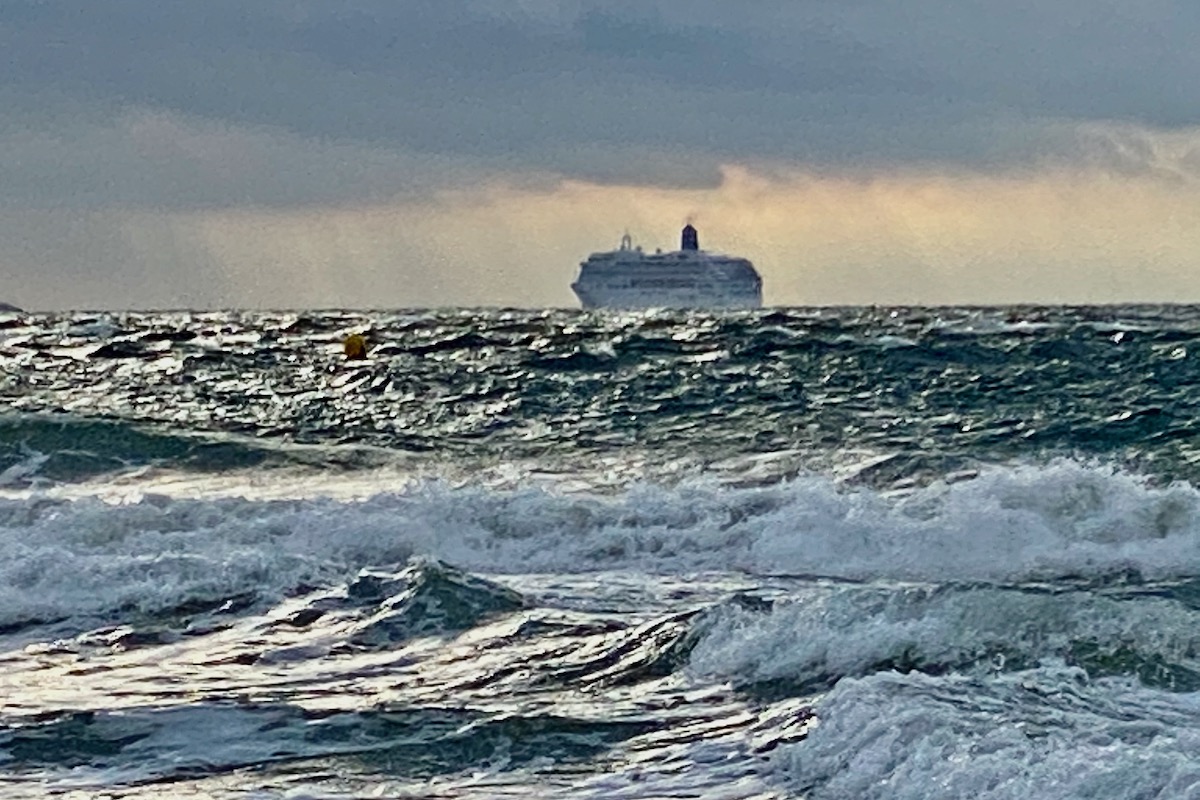 Cruise Ship on the Horizon