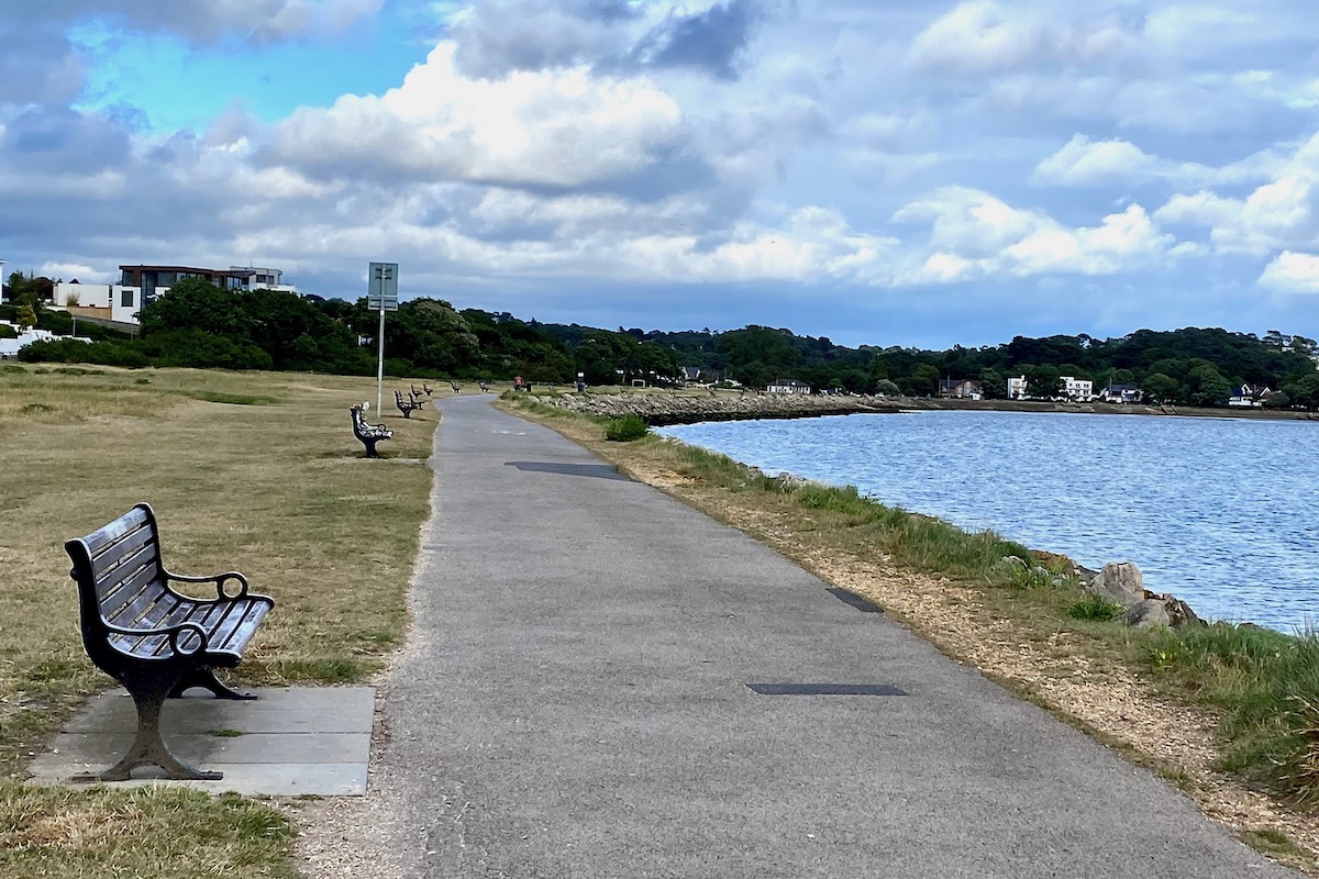 Cycle Path by Poole Harbour in Dorset